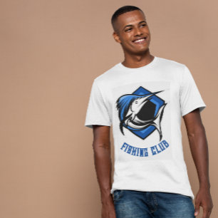 Camiseta del Club de Pesca de Mascota de Juegos Az