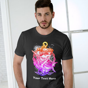 Camiseta del Club de Pesca Rosa Rojo