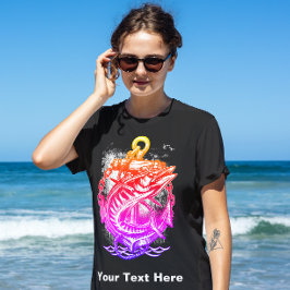 Camiseta del Club de Pesca Rosa Rojo