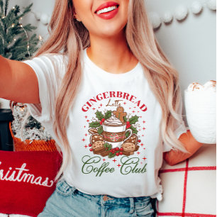 Camiseta del Club del Café de Gingerbread Latte