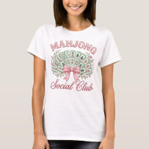 Camiseta del Club Social de Mahjong Coquette con L
