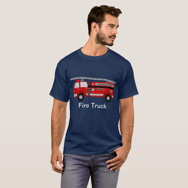 Camiseta del coche de bomberos (Anverso completo)