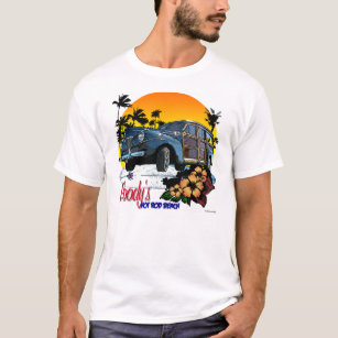 Camiseta del coche de la playa del coche de