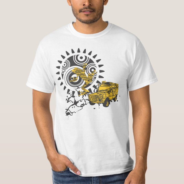 Camiseta Del coche del camino (Anverso)