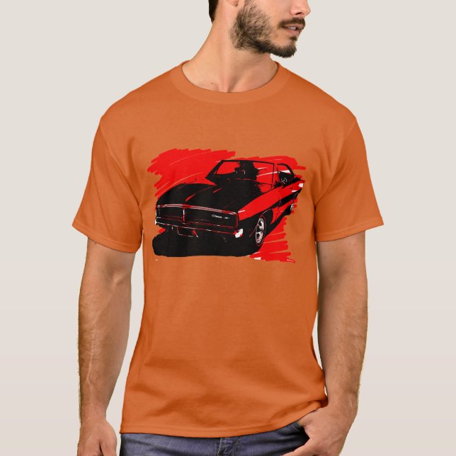 Camiseta del coche del cargador de 1969 Dodge (Anverso)