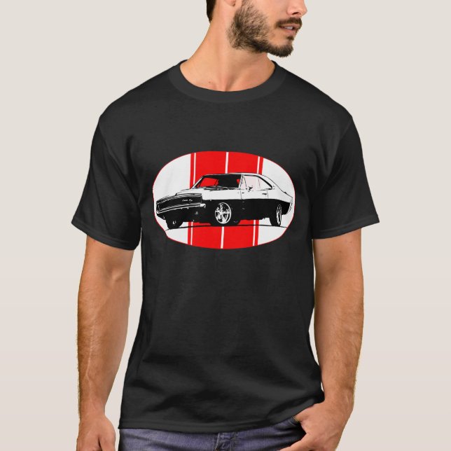 Camiseta del coche del cargador de 1970 Dodge (Anverso)