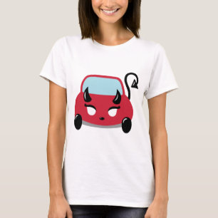 Camiseta del coche del diablo Kawaii