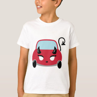 Camiseta del coche del diablo Kawaii