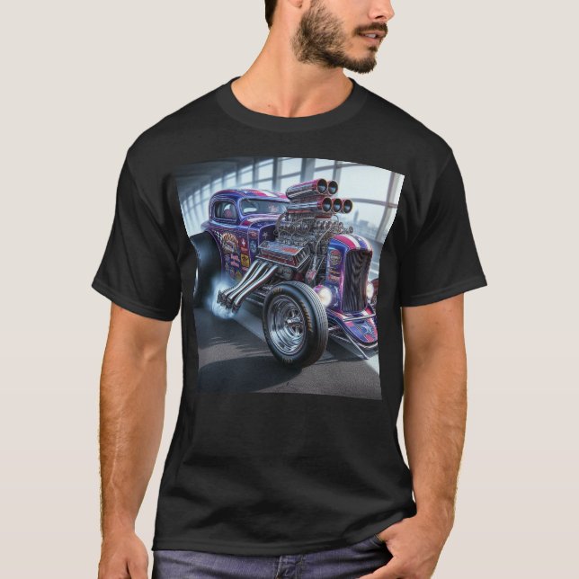 Camiseta del coche del personalizado Classic Drags (Anverso)