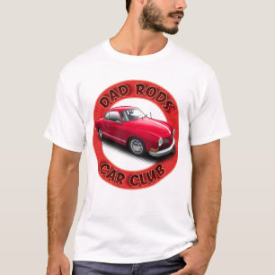Camiseta del Coche Rojo Ghia del Dad Rods Car Club