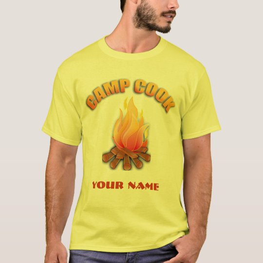 Camiseta del cocinero del campo de la hoguera