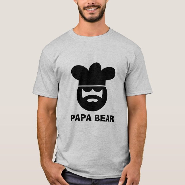 Camiseta del cocinero del cocinero del oso de la (Anverso)