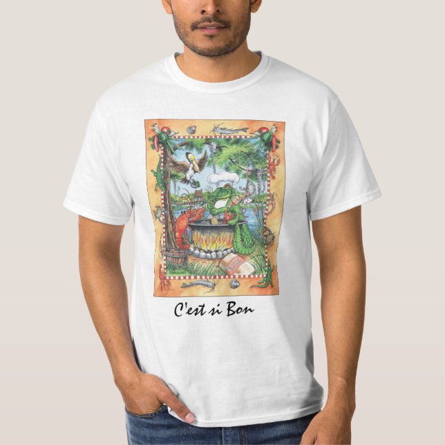 Camiseta del cocinero del cocodrilo (Anverso)