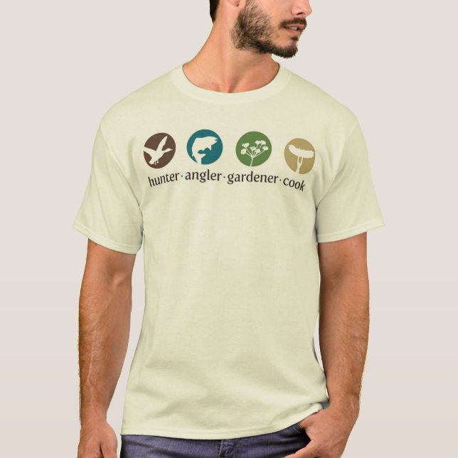Camiseta del cocinero del jardinero del pescador (Anverso)
