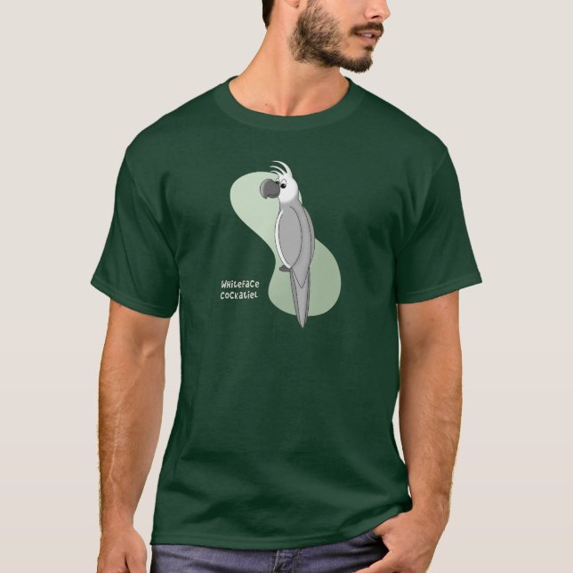 Camiseta del Cockatiel de Whiteface (Anverso)