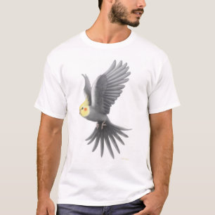 Camiseta del Cockatiel del vuelo