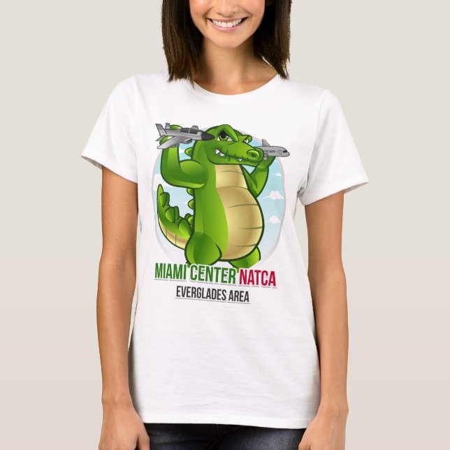 Camiseta del cocodrilo de las mujeres (Anverso)