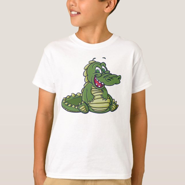 Camiseta del cocodrilo de los niños (Anverso)