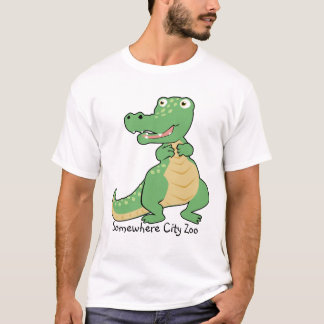 Camiseta del cocodrilo del dibujo animado