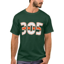 Camiseta del código de área 305