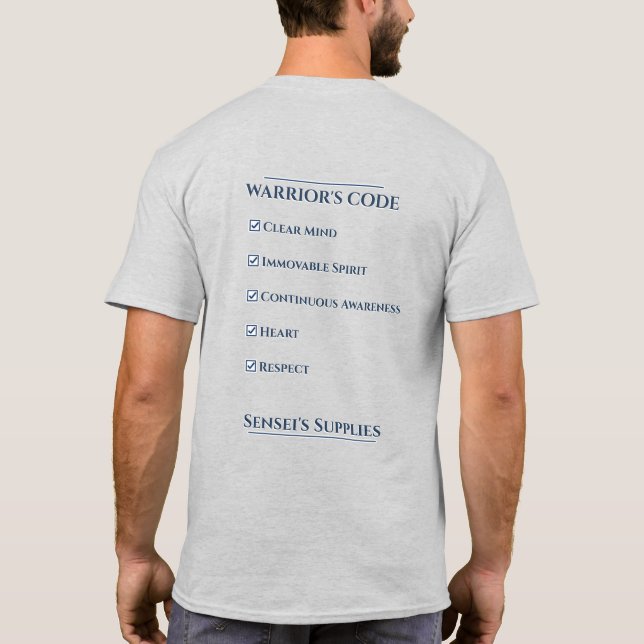 Camiseta del Código del Guerrero (Reverso)