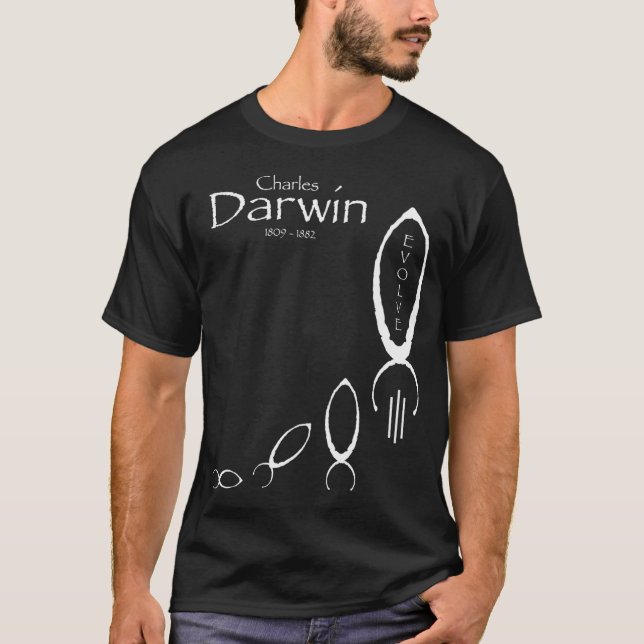 Camiseta del Cohete de Charles Darwin (Anverso)