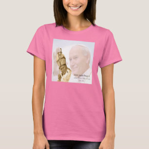 Camiseta del collage de Juan Pablo II