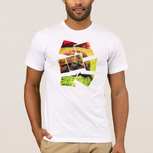 Camiseta del collage de la tortuga