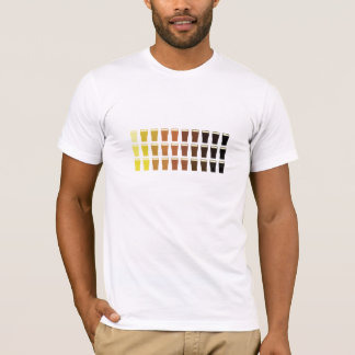 Camiseta del color de la cerveza