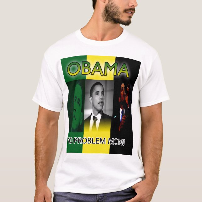 Camiseta del color de Obama Jamaica - modificada (Anverso)