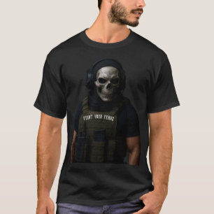 Camiseta del comandante del cráneo - Estilo táctic