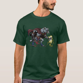 Camiseta del combatiente del hombre lobo de la