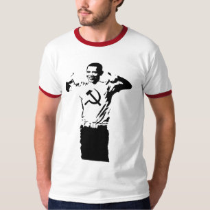Camiseta del Commie de Obama que lleva
