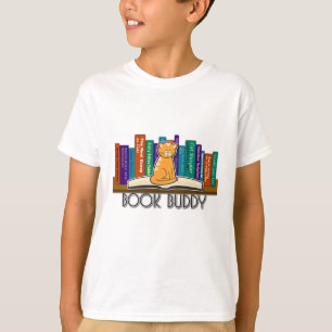 Camiseta del compinche del libro del gato