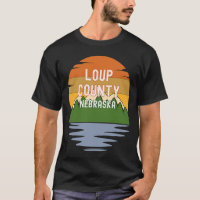 Del Condado de Loup Nebraska Vintage Sunset
