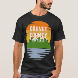 Camiseta Del condado de Naranja Virginia Vintage Sunset Pul