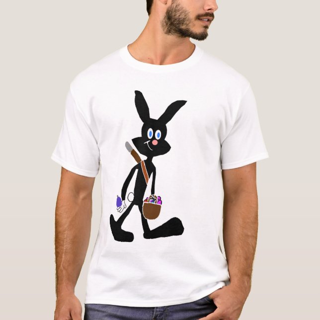 Camiseta del conejito de Ninja pascua (Anverso)