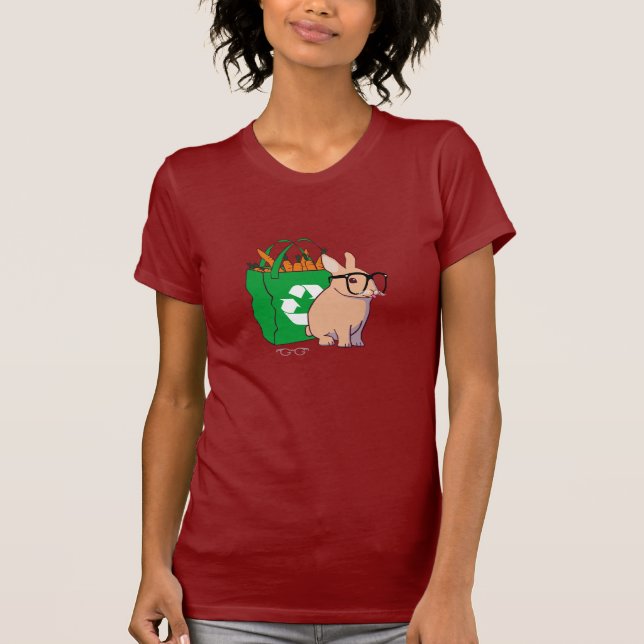 Camiseta del conejito del inconformista (sin (Anverso)