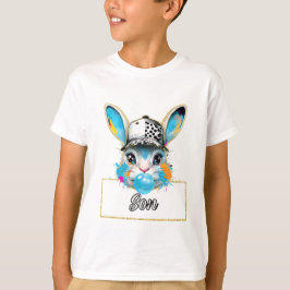 Camiseta del conejo de Pascua de Son Bubble