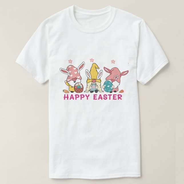 Camiseta del conejo de Pascua Gnomes (Diseño del anverso)