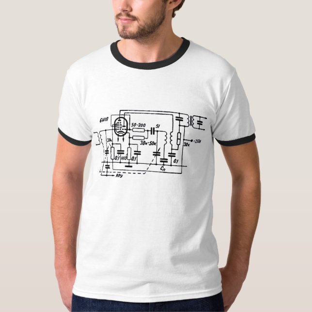 Camiseta del convertidor de frecuencia de triodo-h (Anverso)
