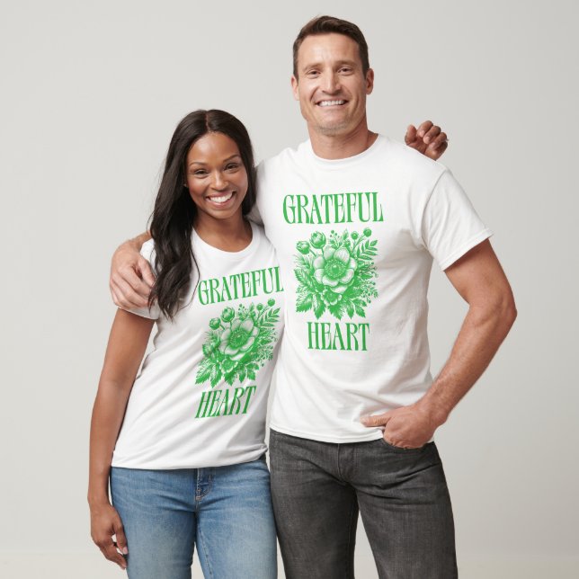 Camiseta del corazón agradecida - Unisex (Unisexo)