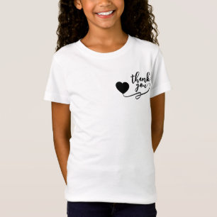 "Camiseta del Corazón de Agradecimiento   Camiseta