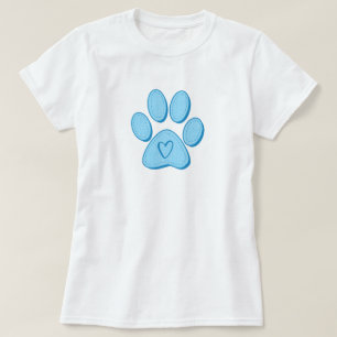 Camiseta del corazón de Dog Paw