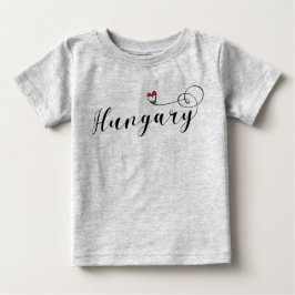 Camiseta del corazón de Hungría, húngara