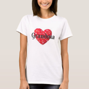 Camiseta del corazón de la abuela