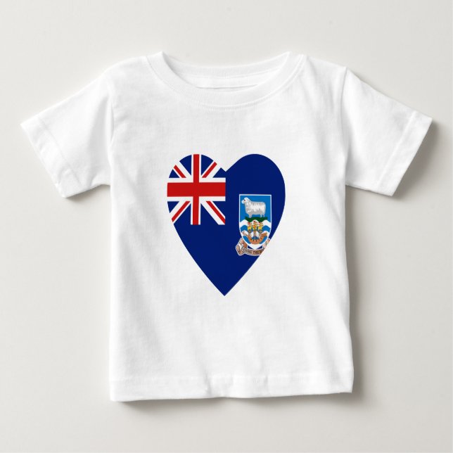 Camiseta del corazón de la bandera de las Islas Ma (Anverso)
