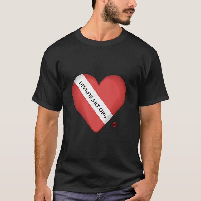 Camiseta del corazón de los hombres vehementes (Anverso)