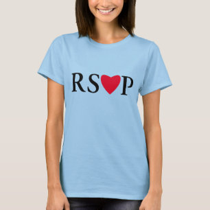 Camiseta del corazón de RSVP