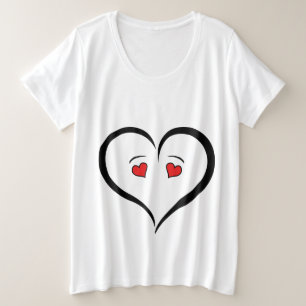 Camiseta del corazón del amor divertido